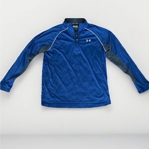 Under Armour Shirt Mens XL Regular Quarter Zip Pullover All Season Gear Run Blue